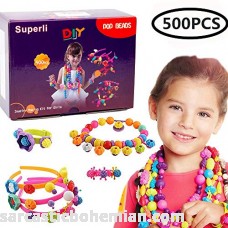 Kids Snap Beads Set Creative DIY Jewelry Making Kit for Girls Necklace and Bracelet Art Crafts Gifts Toys 500 Pcs B073TV1QC1